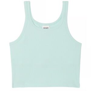 PINK Rib Crop Tank Top